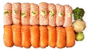 salmon sushi setti